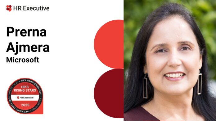 Prerna Ajmera, Microsoft, Rising Stars, integrating AI in HR