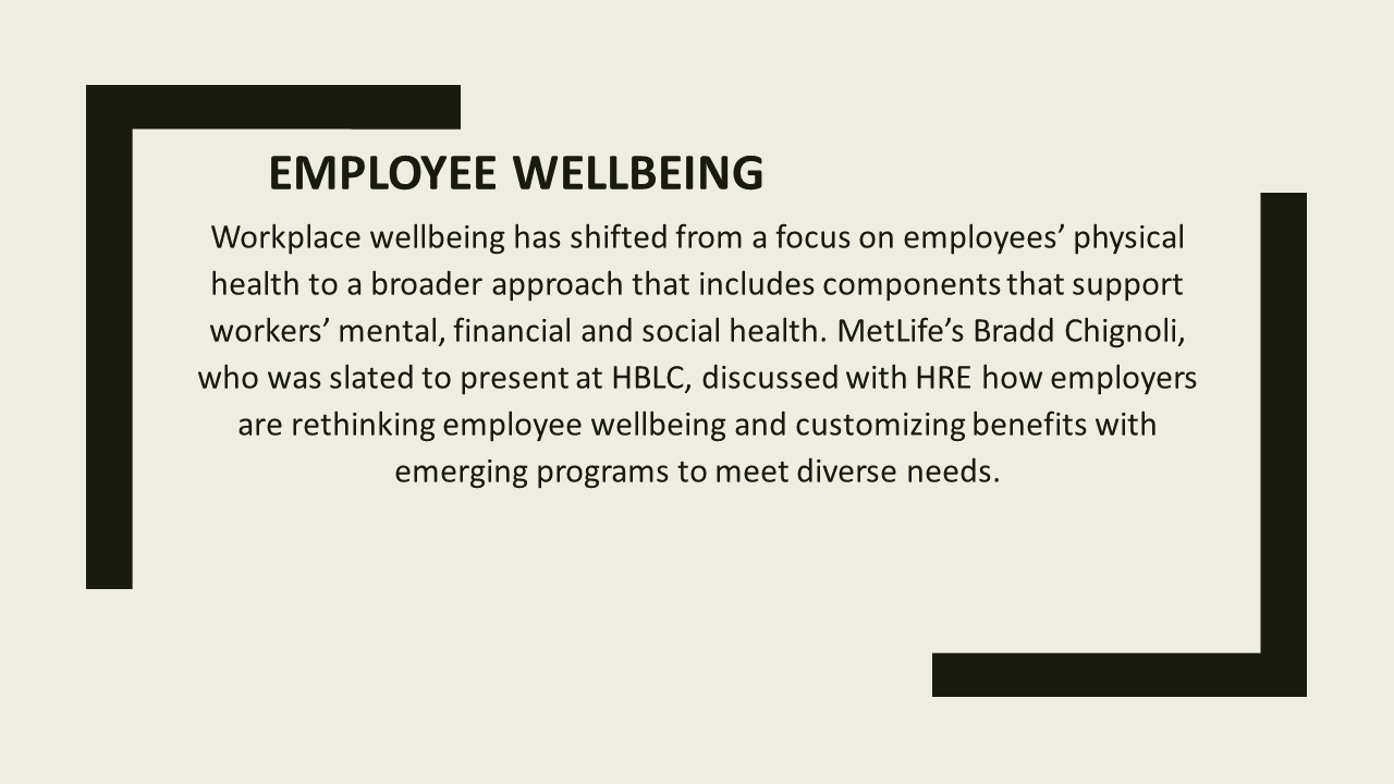 Employee wellbeing