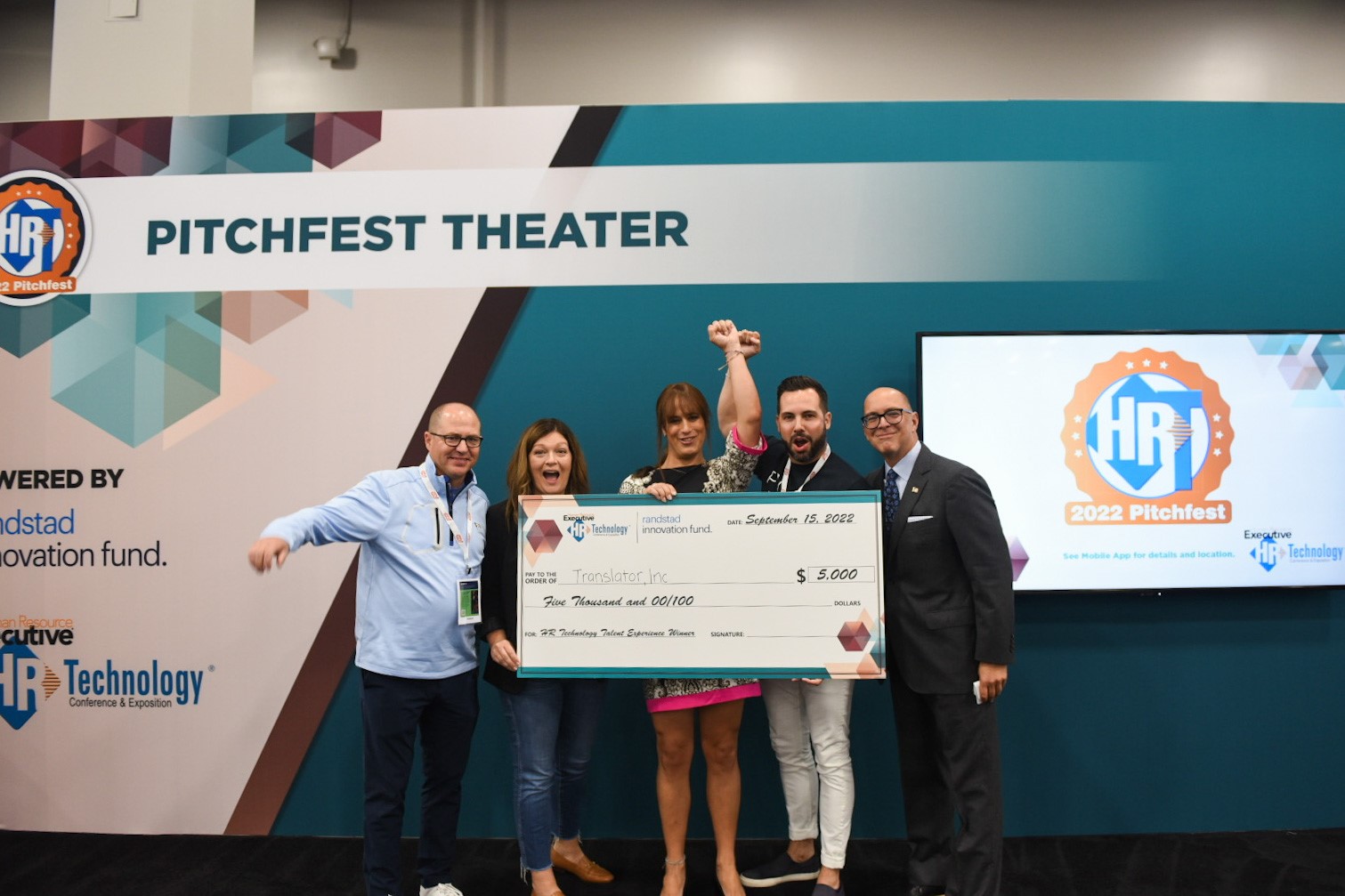 Natalie Egan, CEO and founder of Translator, a DEI analytics solution provider, also received a $5,000 Innovation and Talent Experience Technology, also sponsored by Randstad.