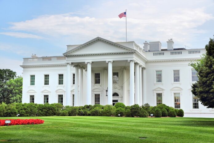 White House in Washington D.C. United States national landmark.