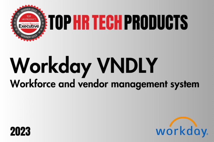 2023 Top HR Tech Products of the Year: Workday VNDLY