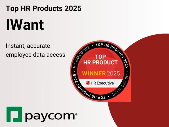 IWant by Paycom | 2025 Top HR Tech Products of the Year
