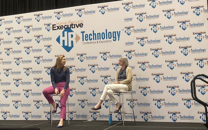 Forrester's Betsy Summers (l) and Katy Tynan discuss top HR challenges