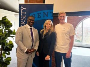 2025 Global AI Summit panel: Joey Price, Madeline Laurano and Tobias Porserud, general manager at Mentimeter North America